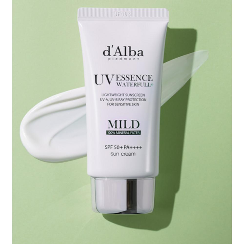 d'Alba Waterfull Mild Sunscreen SPF50+ PA++++ 50ml – Mild UV Protection, Sensitive Care, Korean