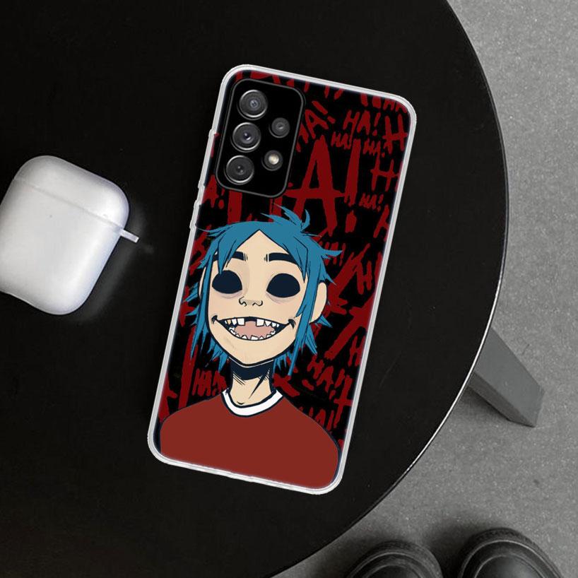 Gorillaz Anime Phone Case Cover for Samsung Galaxy A12 A22 A32 A52 A72 A02S A51 A50S A31 A20S A10S Note 20 Ultra 10 Plus Galaxy