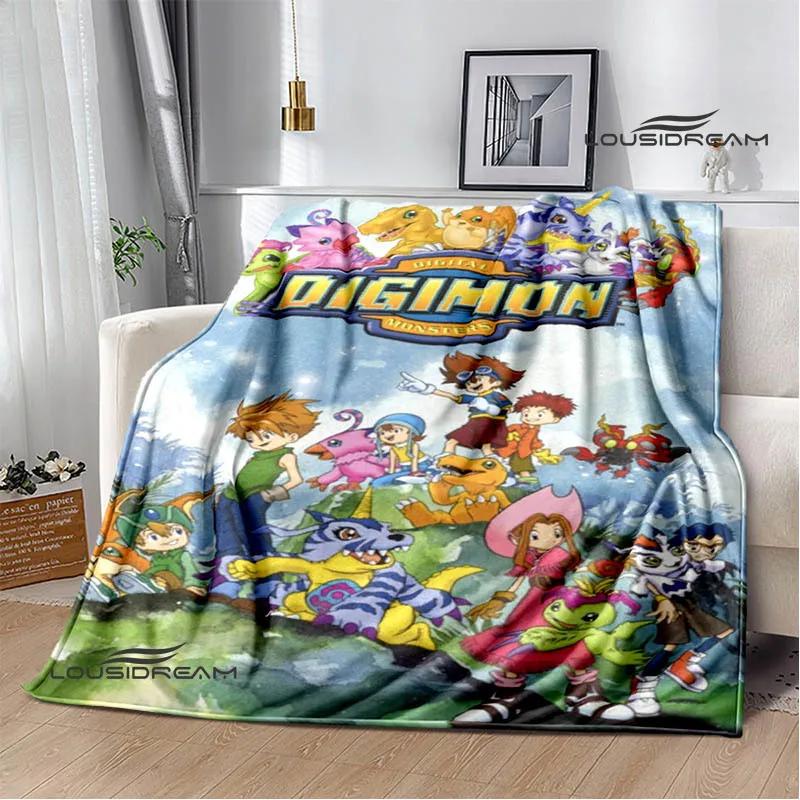 Digimon cartoon printed blanket Flannel Warm blankets Soft and comfortable blanket bed linings cubre cama Birthday Gift