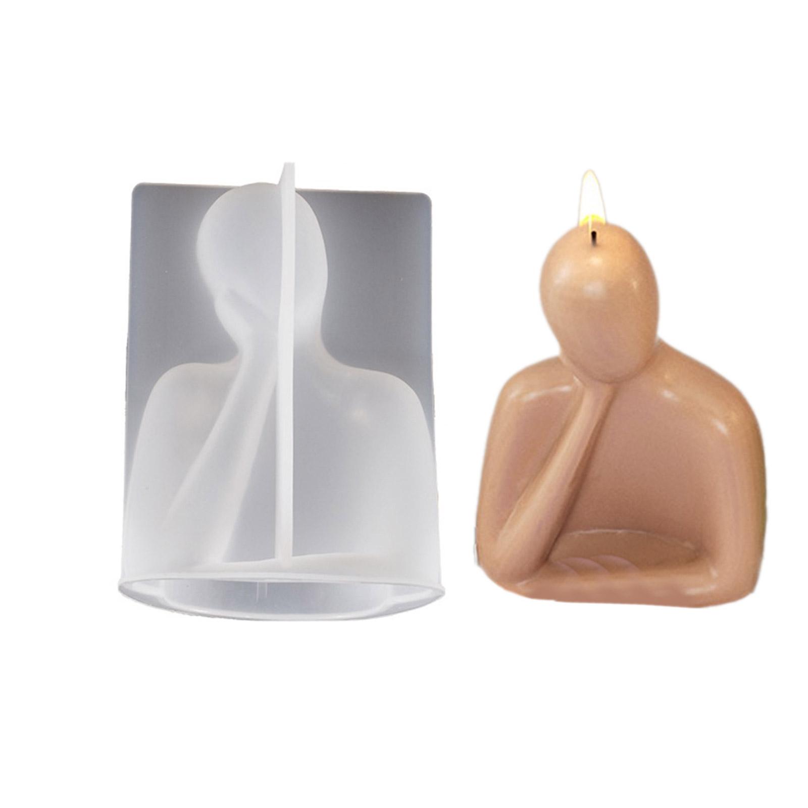 

Формы для свечей, фигурки, поделки, формы, инструменты для ручного изготовления, поддержка, щека, в форме человека, антипригарный силиконовый материал для самостоятельного изготовления 3