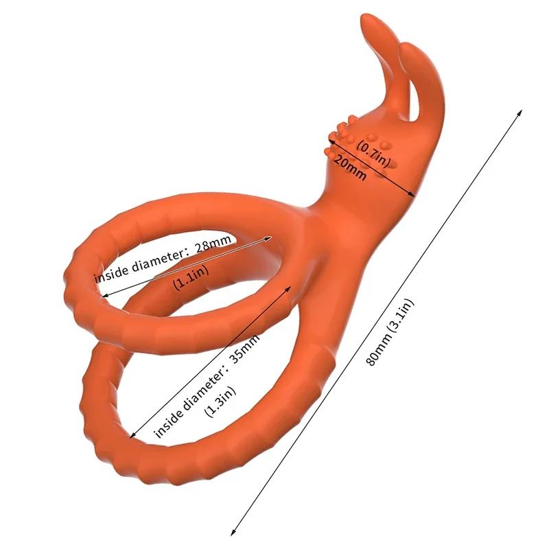 Penis Ring Penis Sleeve Penis Trainer For Couples Male Strong Erection Delay Ejaculation Cock Ring Time Lasting Erotic Sex Toys