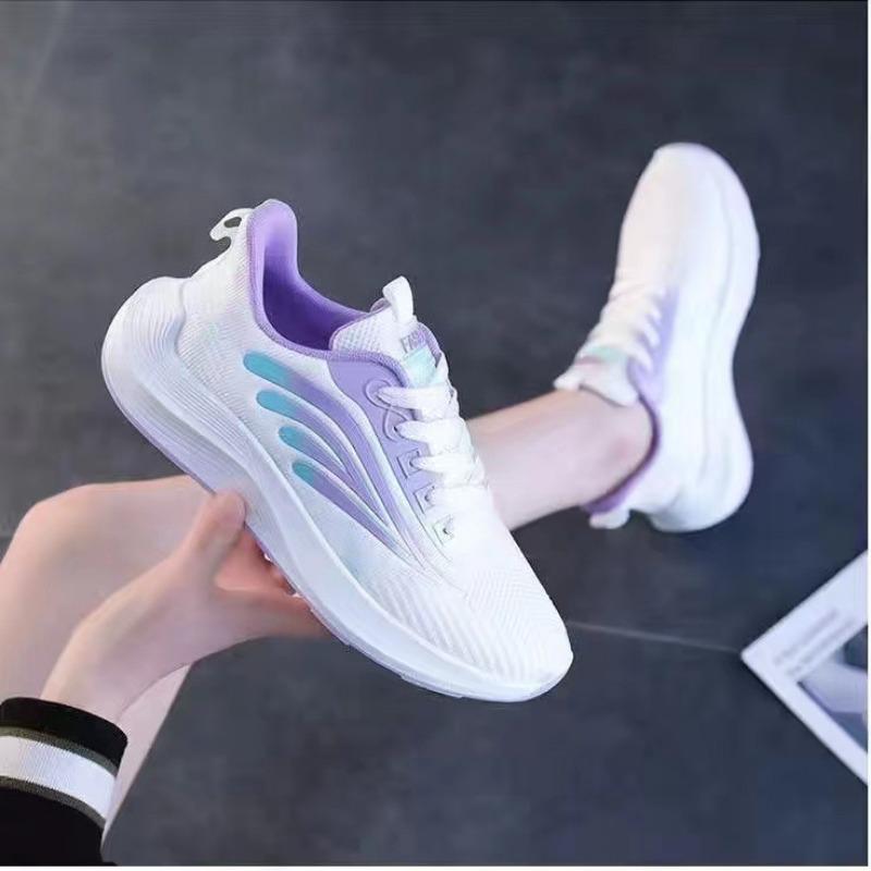Women's Shoes Sneakers Summer Women's Fashion Trend Casual Shoes Flying Woven Surface Breathable Women's Lightweight Sneakers