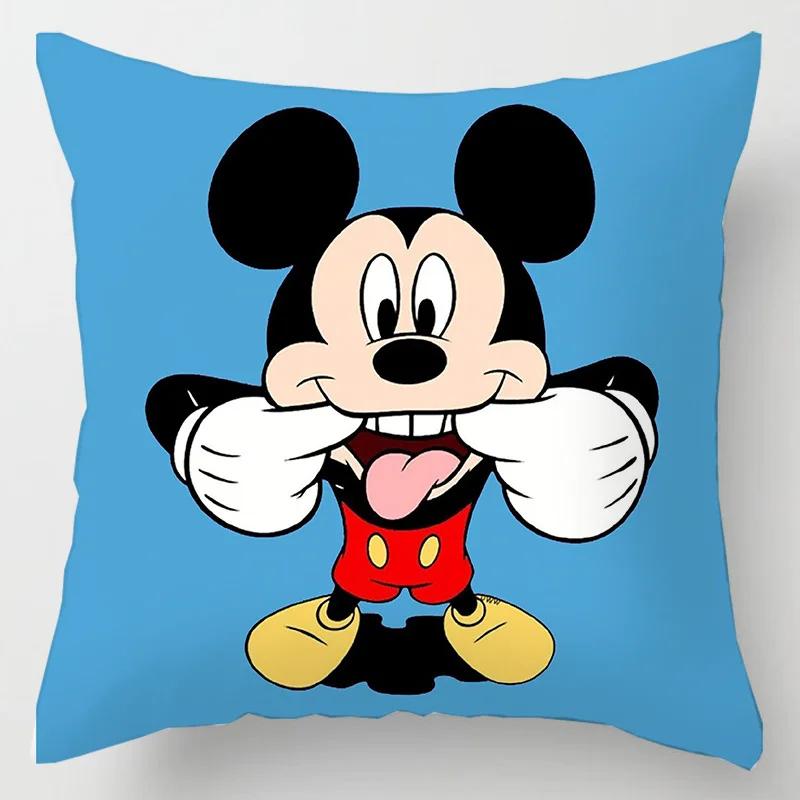 Disney Pillowcase Mickey Minnie Mouse Pillow Case \ Toys Home Decoration Gift 45x45cm