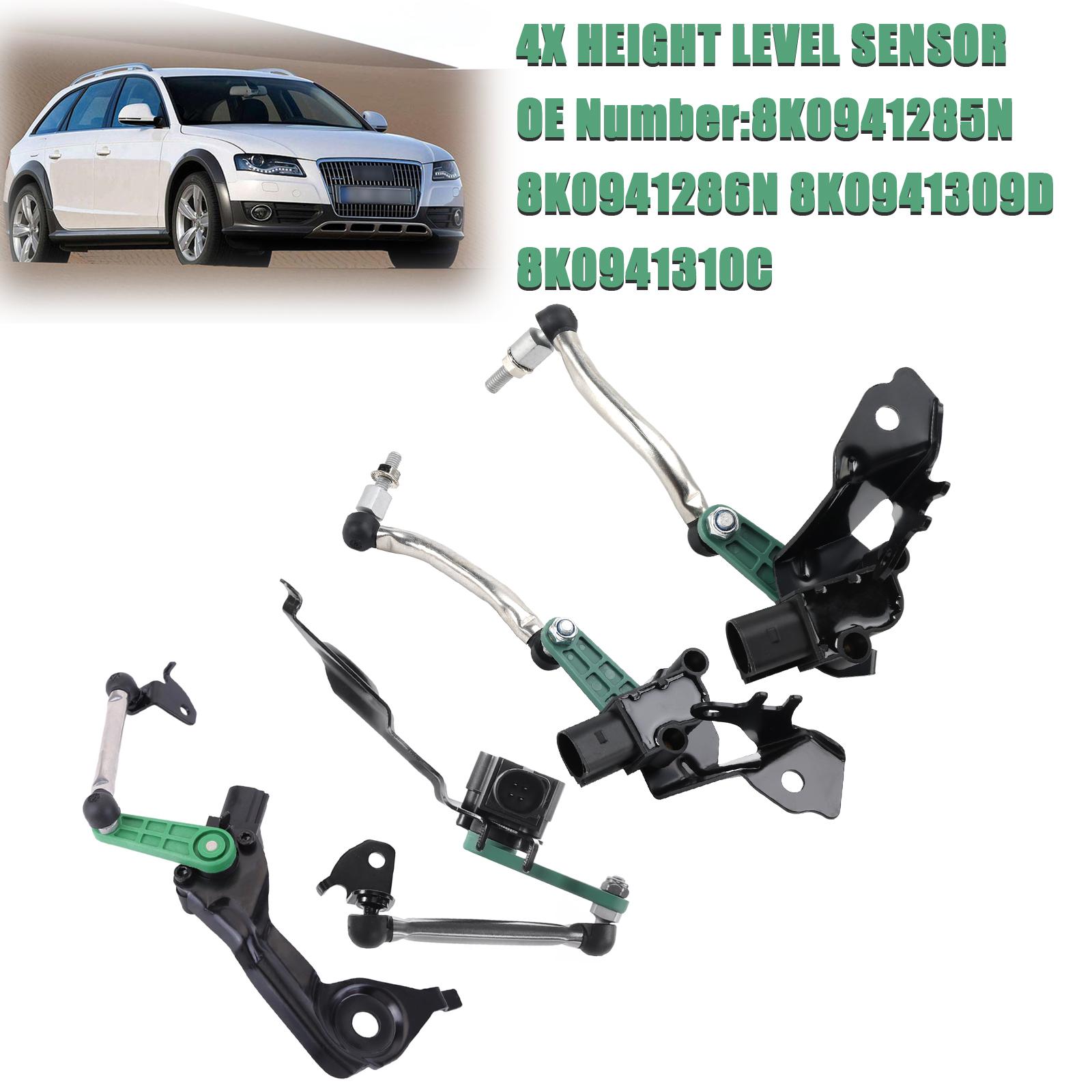 

4x Датчик высоты подвески Передний и Задний Левый Правый 8K0941285N 8K0941286N 8K0941309D 8K0941310C
