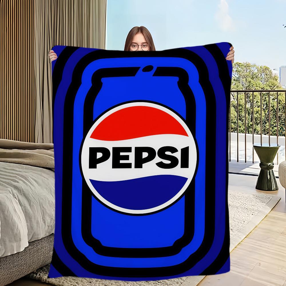 

Модна Художня P-Pepsi C-Cola Ковдра Фланелева тепла комфортна м яка плюшева ковдра Для Пікніка Ліжок Диванів Будинків І Спалень 80x60in
