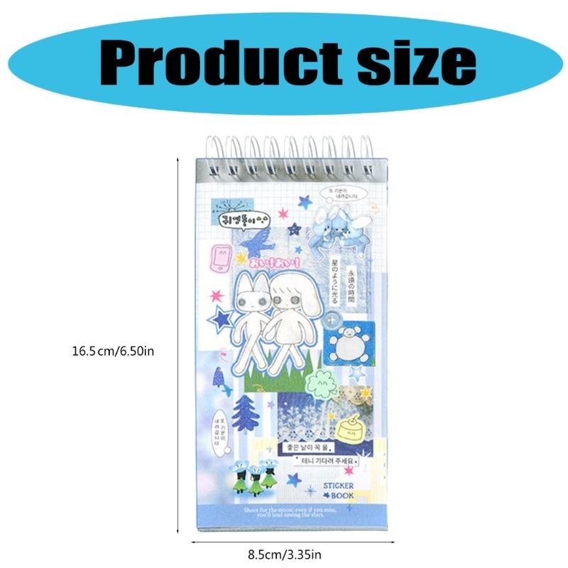 Aesthetic Sticker Adhesive Note Pad 20Sheets/Pad Scrapbooking Sticker for Journal Notebook Planner Phone Album Phone