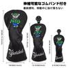 Golf Club Headcovers for Fairway and with Numbered Stylish PU Leather Headcovers with Bear Black UT Drivers, Woods, Utilities, Hybrids, Tags,