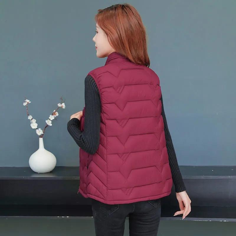 Women's Vests Warm Vest Winter Warm Vest Sleeveless Large Size Vests