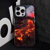 Volcano   Phone Case For iPhone 17,16,15,14,13,12,11 Plus,Pro Max,XS,Colorful Silver Phone case Funda Cover