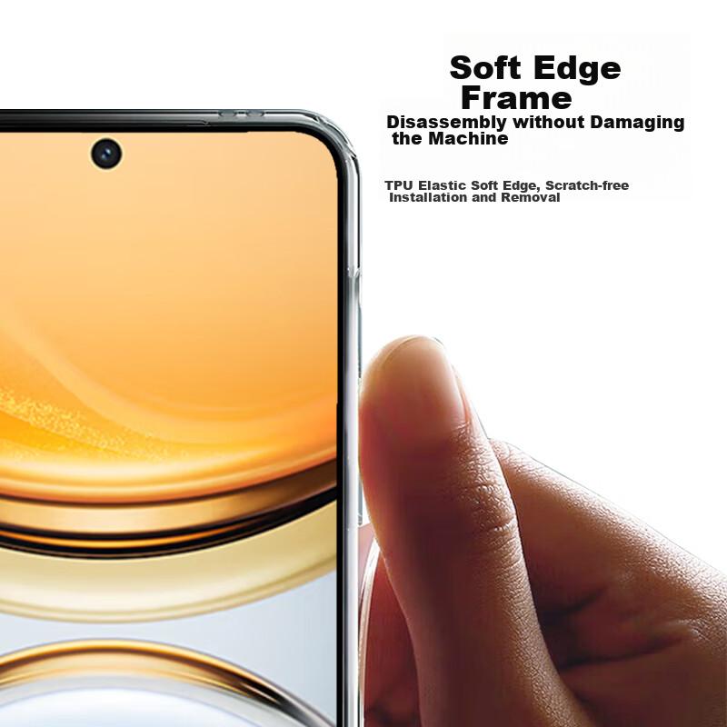 Phone Case for Vivo Y300Pro, for Y300pro+, Full Lens Protection, Simple Skin-Friendly Transparent Soft Case, Fingerprint-Resistant Back Cover