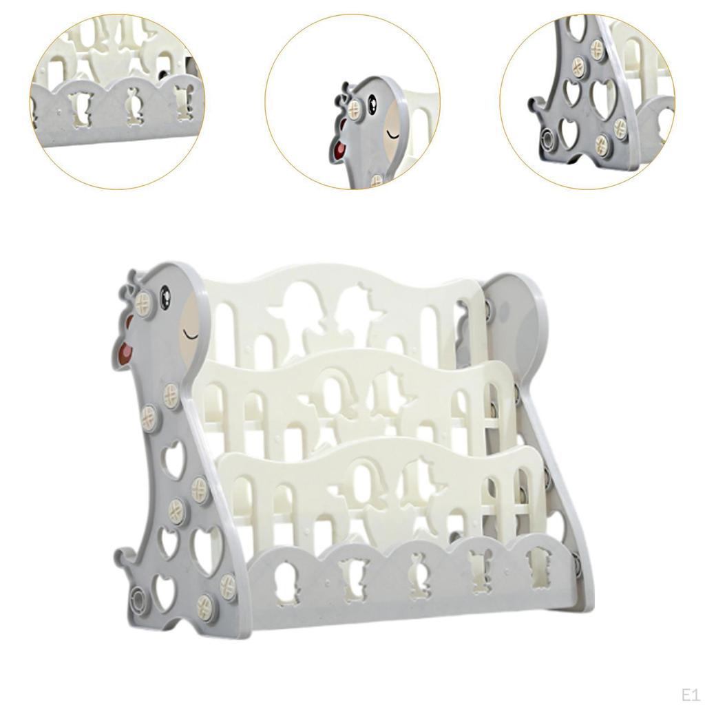 Kids Bookshelf Utility Magazines Organizer for Nursery Office Classrooms
