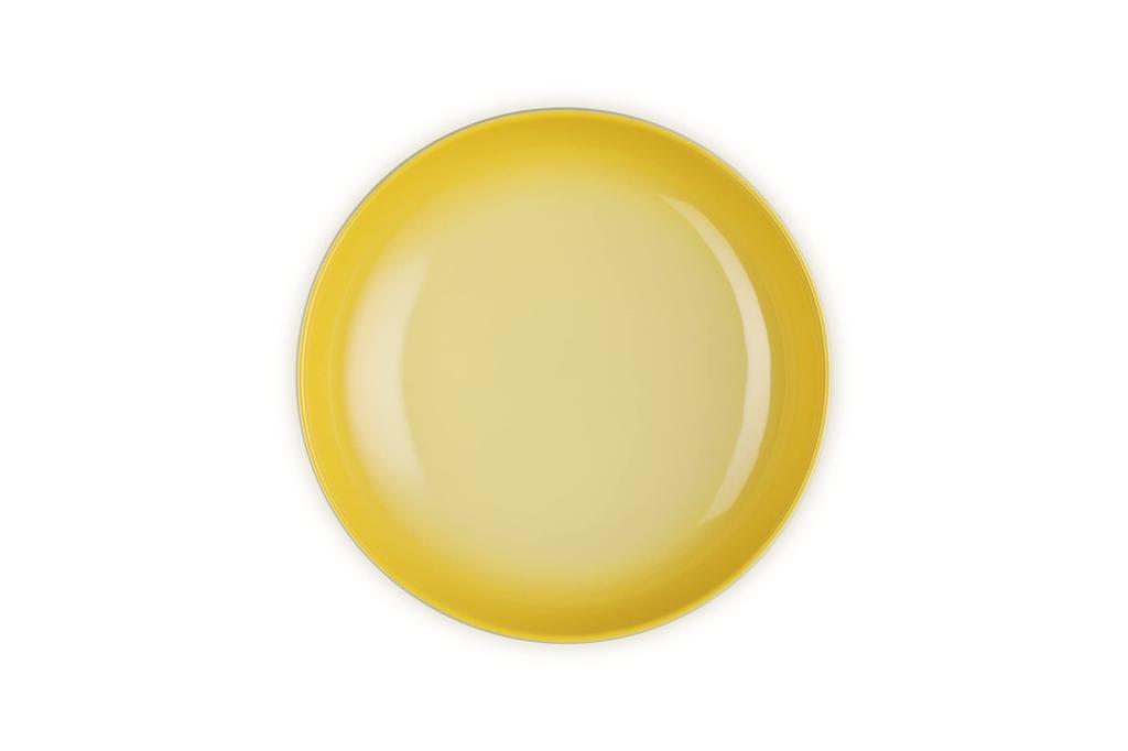 Le Creuset 20cm Round Deep Dish, Soleil Design, Heat and Cold Resistant, Microwave, Oven, and Dishwasher Safe, Suitable for Baking, Gratin, Curry,