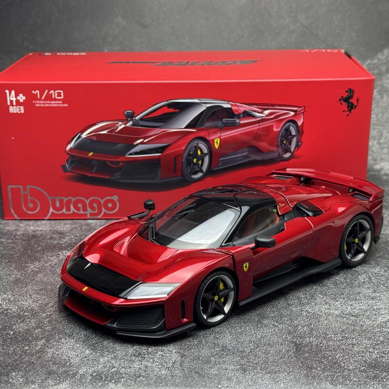 

Burago diecast model 1/18 FRI F80 model static display holiday gift collection металлик красный