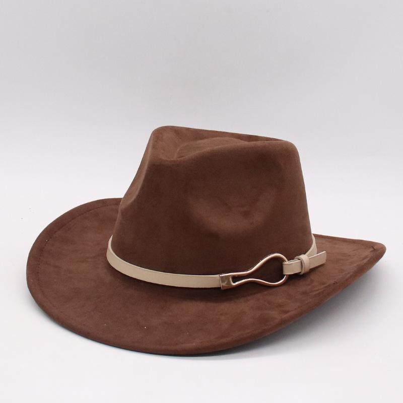 

Hat Top Hat Curved Brim Jazz Hat Vacation Outdoor Hat Western Cowboy Felt Hat Cowboy Hat one size fits all (j taoniu)