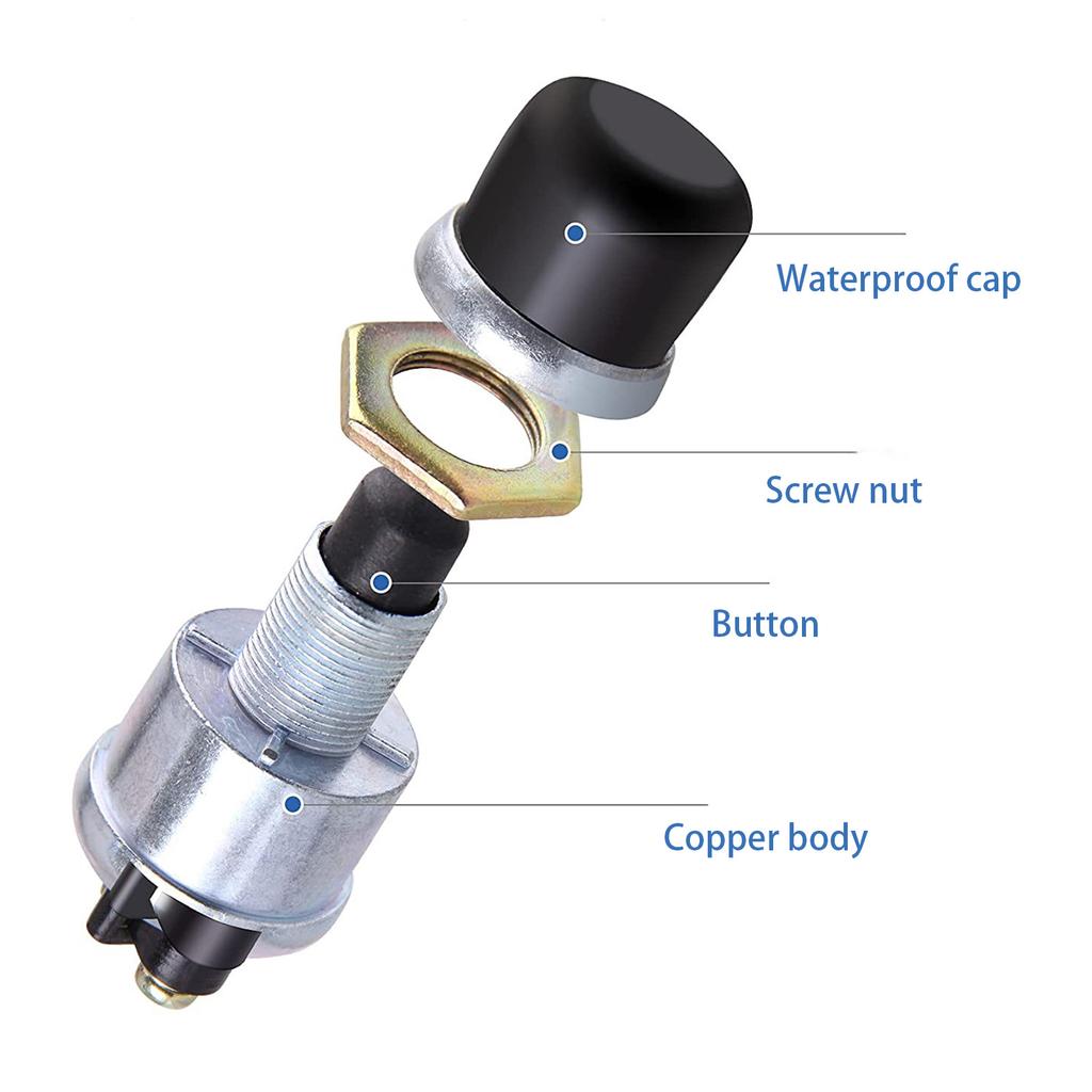 Instantly Engine Start Push Button Switches Modern Automotive Design Aluminum Rubber Construction Universal
