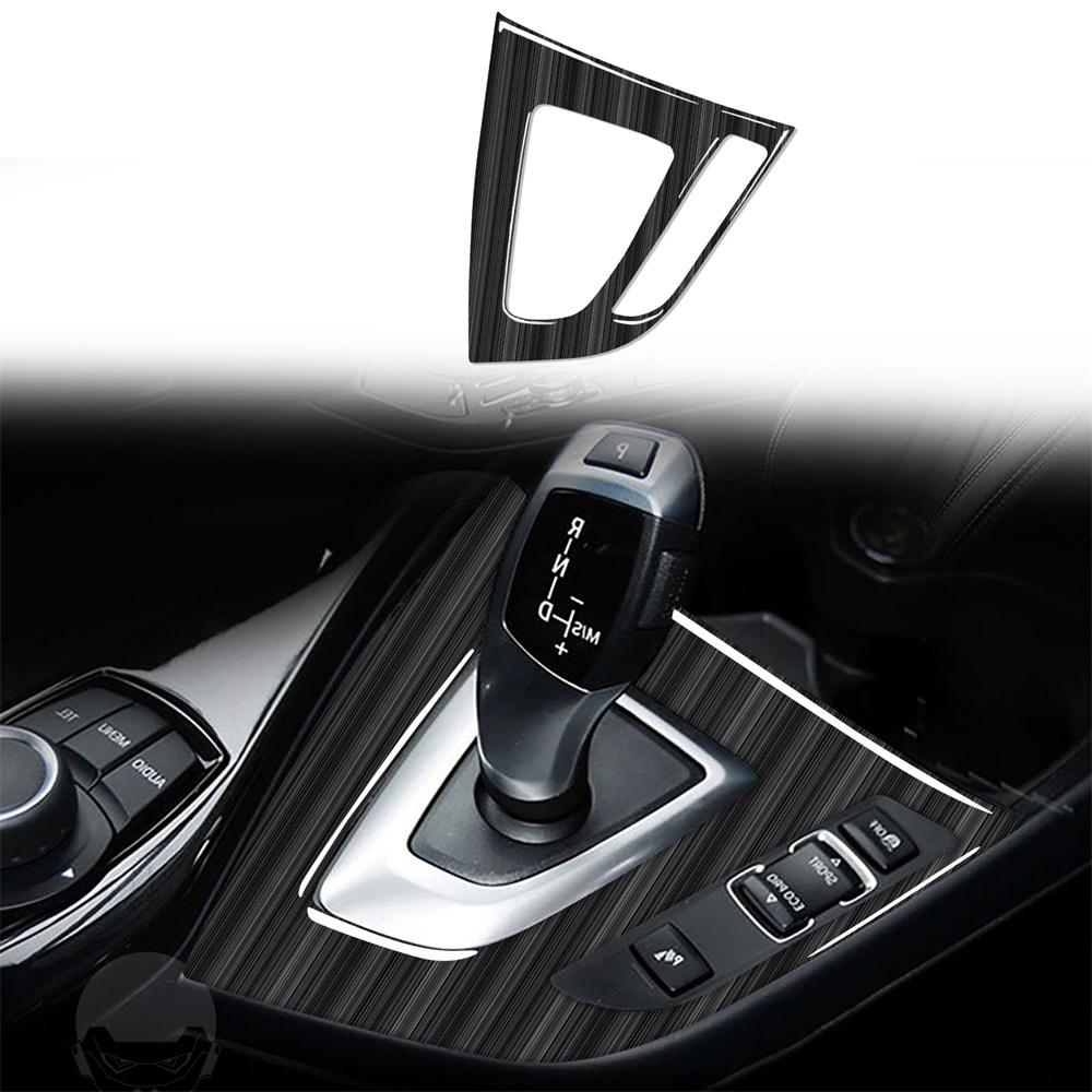 RHD Car Carbon Fiber Gear Shift Panel Cover For BMW F20 F21 2012 2013 2014 2015