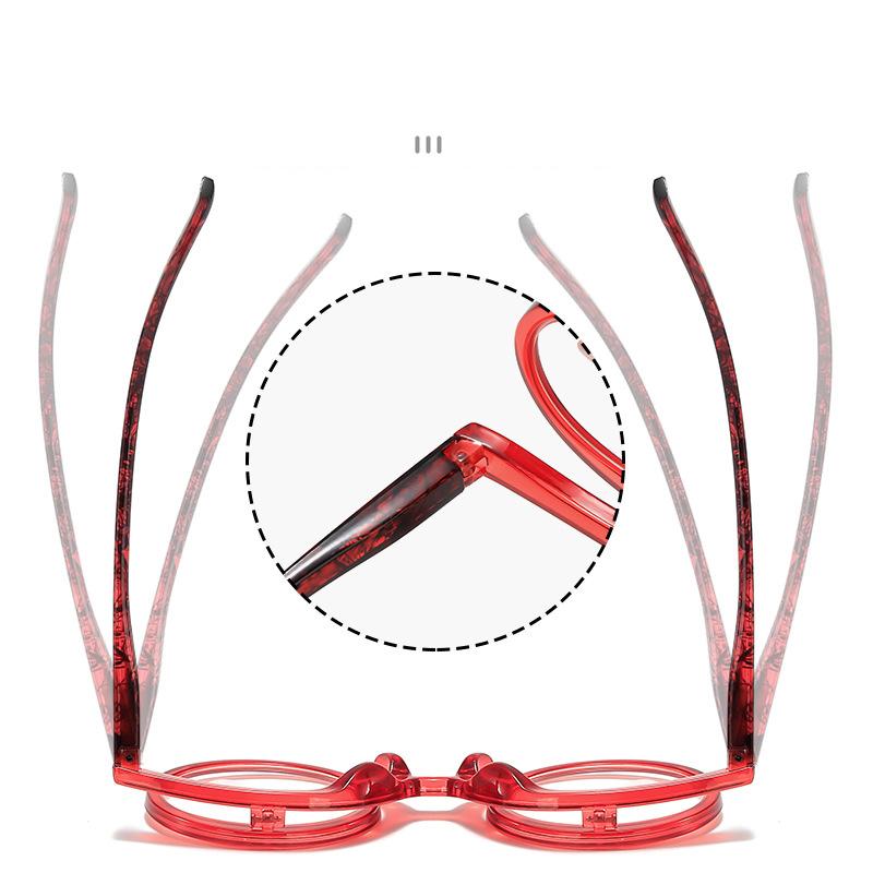 Multi Colored Frame Flip Down Makeup Reading Glasses Single Piece Flip Makeup Glasses Spring Leg Makeup Reading Glasses 2145