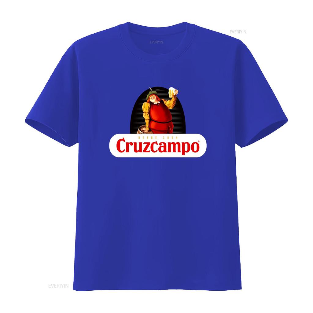 Cruzcampo Vintage Beer Lover T Shirt Classic Cotton for Perfect Christmas  Vintage Washed Top For Everyday Wear Homme Versatile
