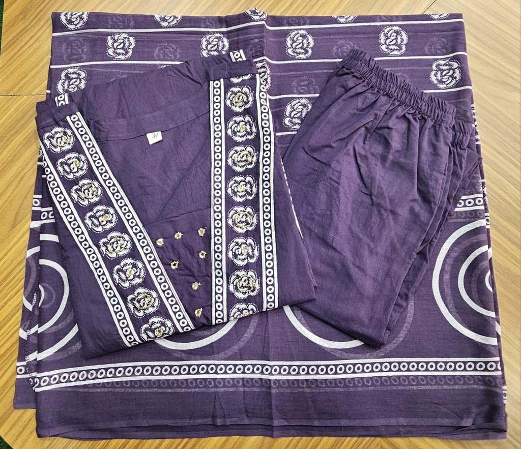 Indian Women Designer Cotton Kurta Pant Dupatta Set Bollywood Party Wear Top Tunic Kurti Salwar Suit