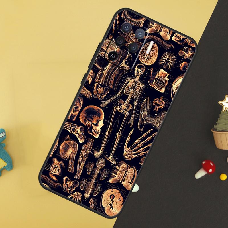 X-Ray Human Anatomy Case For Oppo A80 A60 A40 A54 A74 A94 A18 A38 A58 A78 A98 A96 A76 A16 A15 A17 A57 A5 A6 Pro