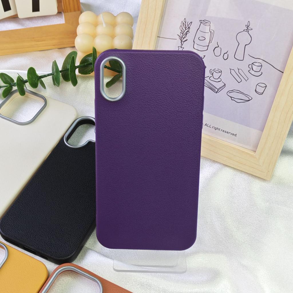 Photo Frame Leather Texture Case Ins Style Suitable for Apple 16 Pro Max Internet Celebrity Apple 15 Pro Full Protection Shockproof Phone Case