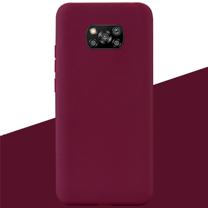 Silikonhüllen für Xiaomi POCO X3 Pro X3 NFC Stoßfeste Weiche Abdeckung Caqa
