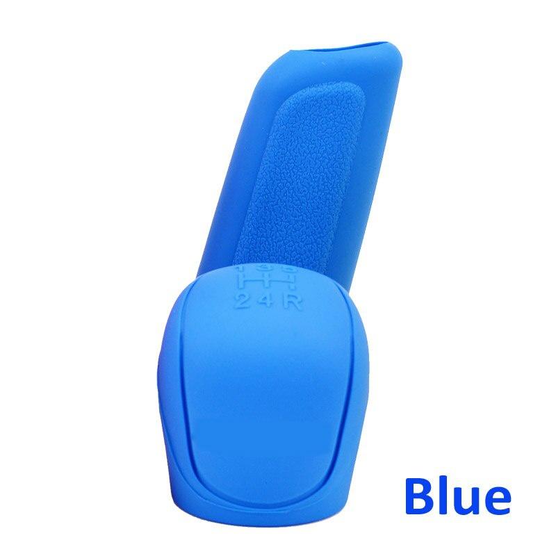 2pcs/set Car Auto Manual Silicone Shift Gear Head Knob Cover Handbrake Hand Brake Covers Sleeve Case Skin Protector Car Styling
