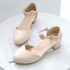 Japanese Sweet Lolita Girls Party Sandals Sweet Flower Mary Jane High Heel Shoes Princess Cosplay Party Shoes Summer Pumps 28-39