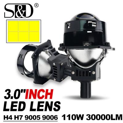 2 Τεμ. 3.0 Ιντσών Bi LED Προβολέας Φακού Φώτα Halo H4 H7 9005 HB3 9006 HB4 Προβολείς Αυτοκινήτου Hella 3R Angel Eyes Μεγάλη Μικρή Δέσμη Κιτ Αυτοκινήτου με Λυχνίες LED