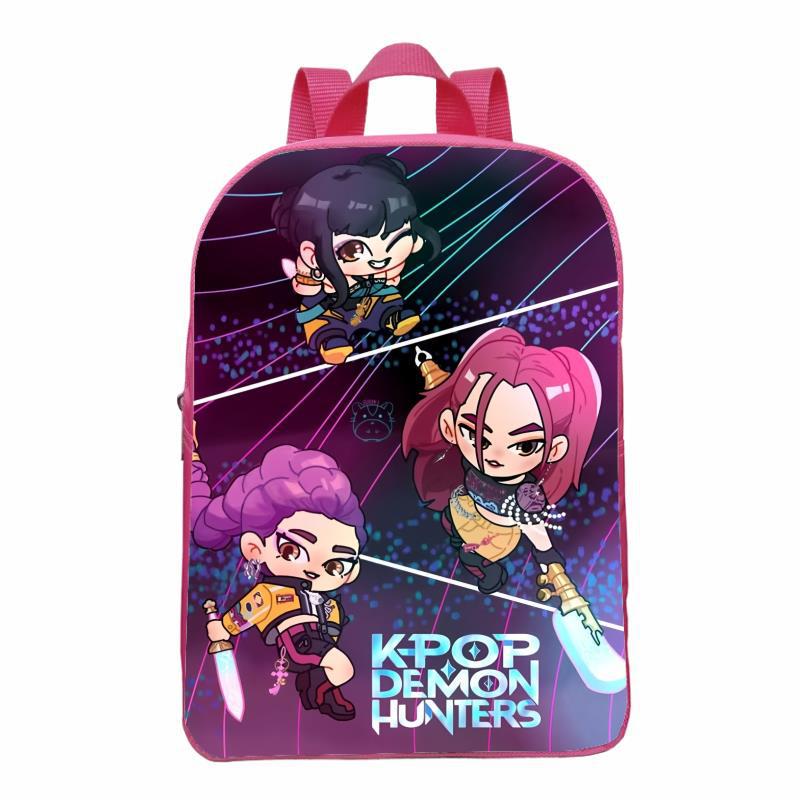 Huntrix Kpop Demon Hunter Meisjesgroep Roze Kinder Mini Rugzak voor Kleuterschool, Ouder-Kind Tas
