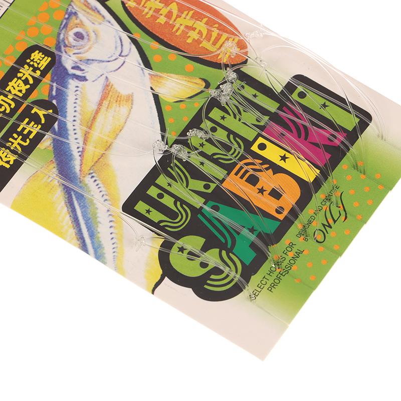 10 Stück/Packung Weißer Fischhaut Bionischer Vorfachhaken Apollo Uki Uki Sabiki Weiße Fischhaut Fisch Angelhaken Angelhaken Angelwerkzeug