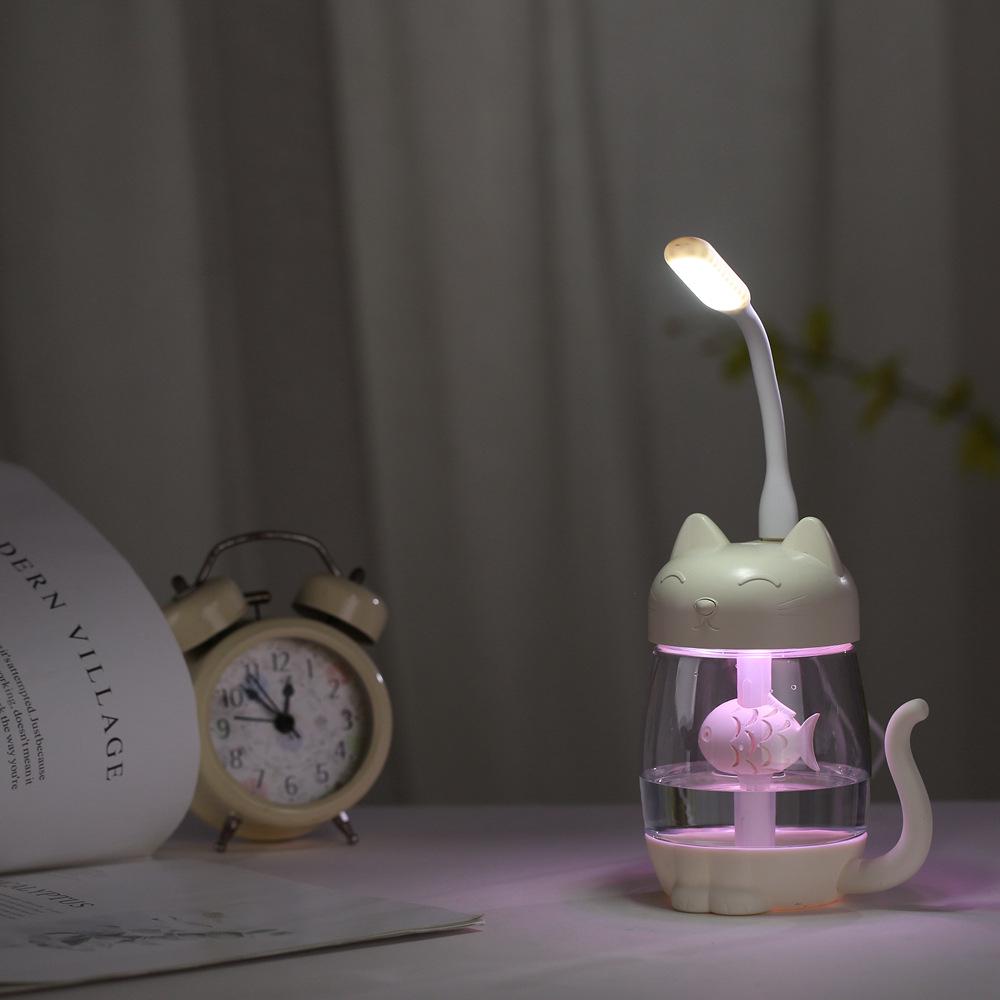 Cute Cat Humidifier Office Home Mini USB Humidifier 3 in 1 Humidifier
