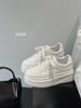 Thick-soled heightening versatile casual board shoes 2025 new summer popular women's lightweight soft-soled white shoes are not tired