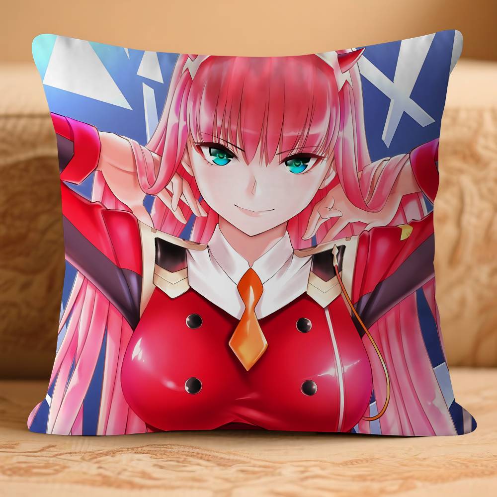 Anime DARLINGS In The FRANXX-X Pillow Case Removable Washable Cushion Cover – All-Season Soft Linen