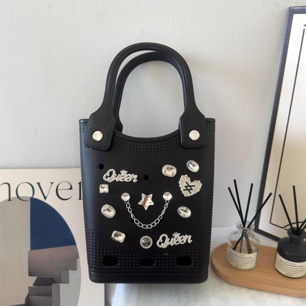 EVA Perforated Bag: Versatile DIY Handbag & Beach Accessory with Cartoon Design
