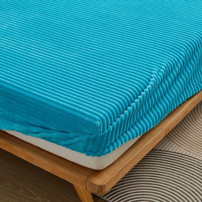 Coral Velvet Bedsheet Bedspread Milk Velvet Mattress Protective Cover Winter Plush Insulation Bedspread