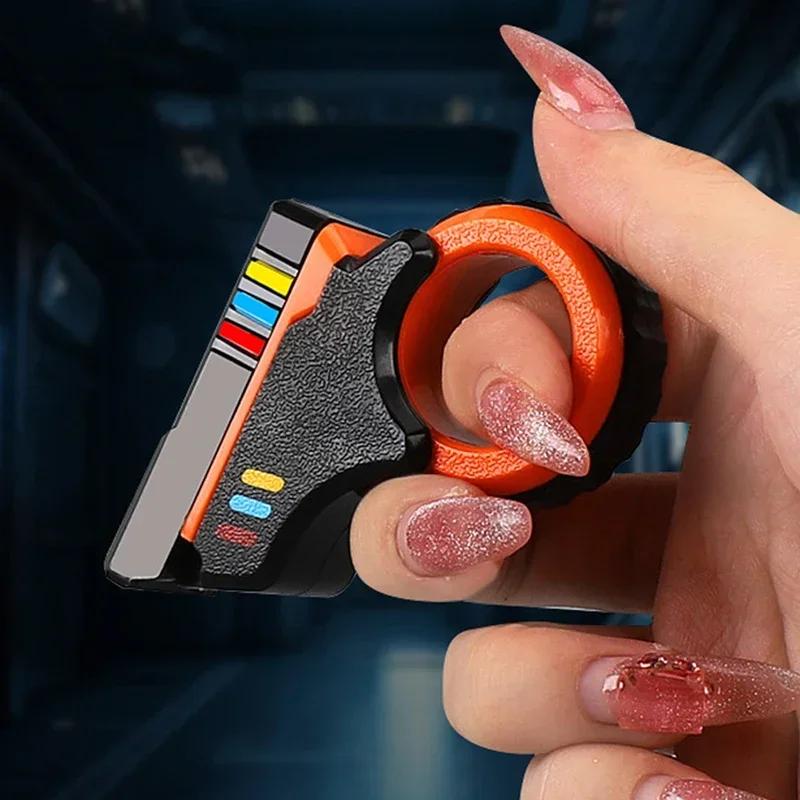Rotary Finger Sliders Fidget Toys Office Pressure Relief Slider Ratchet Finger Fidget 3D Printed Fidegt Toys Fingertip Textured