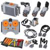 The AIMATRIX Power Functions Set Includes ML Motors, a Remote Control, an IR Receiver, a Switch, and an Extension Cable, Making It a Technic Motor