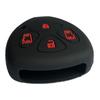 ZIAN Toyota Car 4 Button Blank Key Case Smart Key Case Designed for Voxy 60 Noah 60 Series 2 (MY-FT010-1) (Black (Red Button))