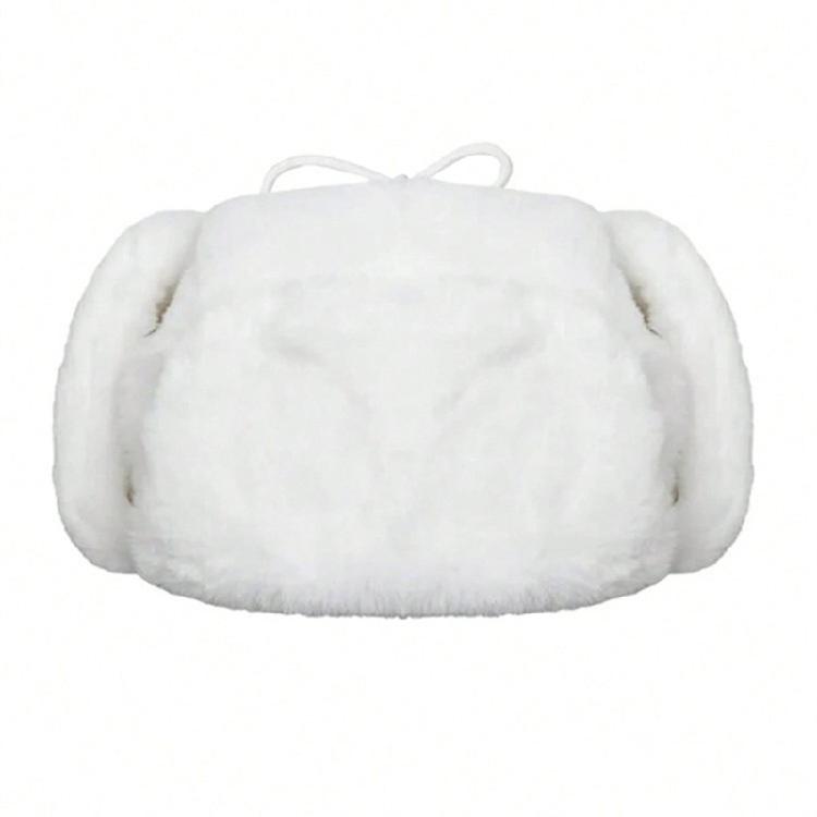 Cute Plush Winter Hat Protect Hat for Women Stylish Winter Ushanka Hat with Cute Plush and Cartoon Face Designs