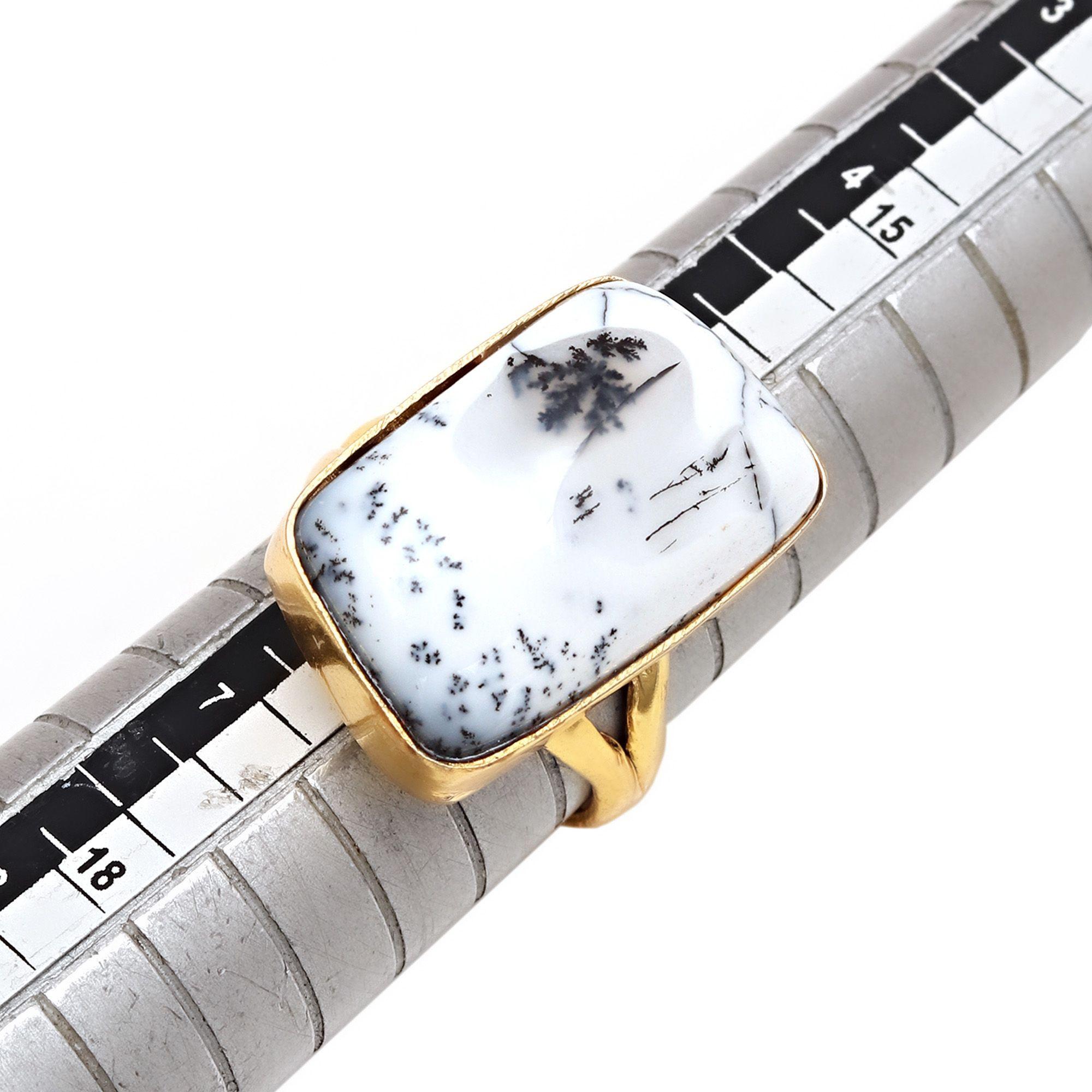 

Серебряные украшения ручной работы с дендритовым опалом 6