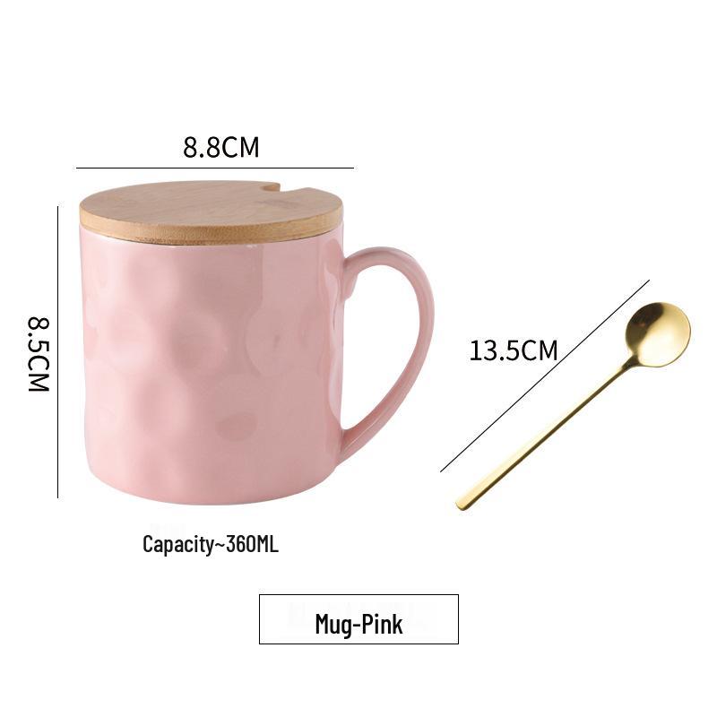 Retro Japanese Ceramic Mug with Lid, High-Temp Resistant, Large Capacity, Ideal Gift for Couples