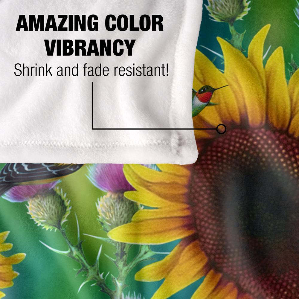 JQ Licensing Jg-Jp Silky Sunflower Supersoft Blanket