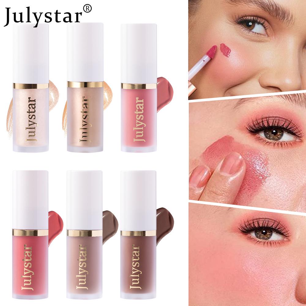 Julystar Face & Lip Brightening Pearlescent Highlighter & Blush Liquid