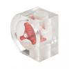 1pc 2 Way Water Cooling Indicator Acrylic Transparent Flowing meter G1/4 Thread