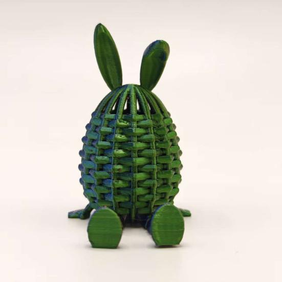 3D-gedruckte Ostereier Flexibel Gelenkiges Hasenei Osterkorb-Füller für Partyzubehör Heim-Büro-Schreibtischdeko