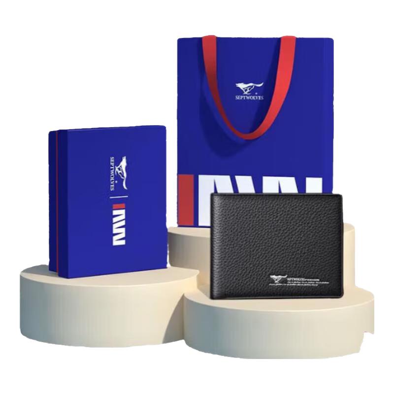 Septwolves Men s Genuine Leather Wallet