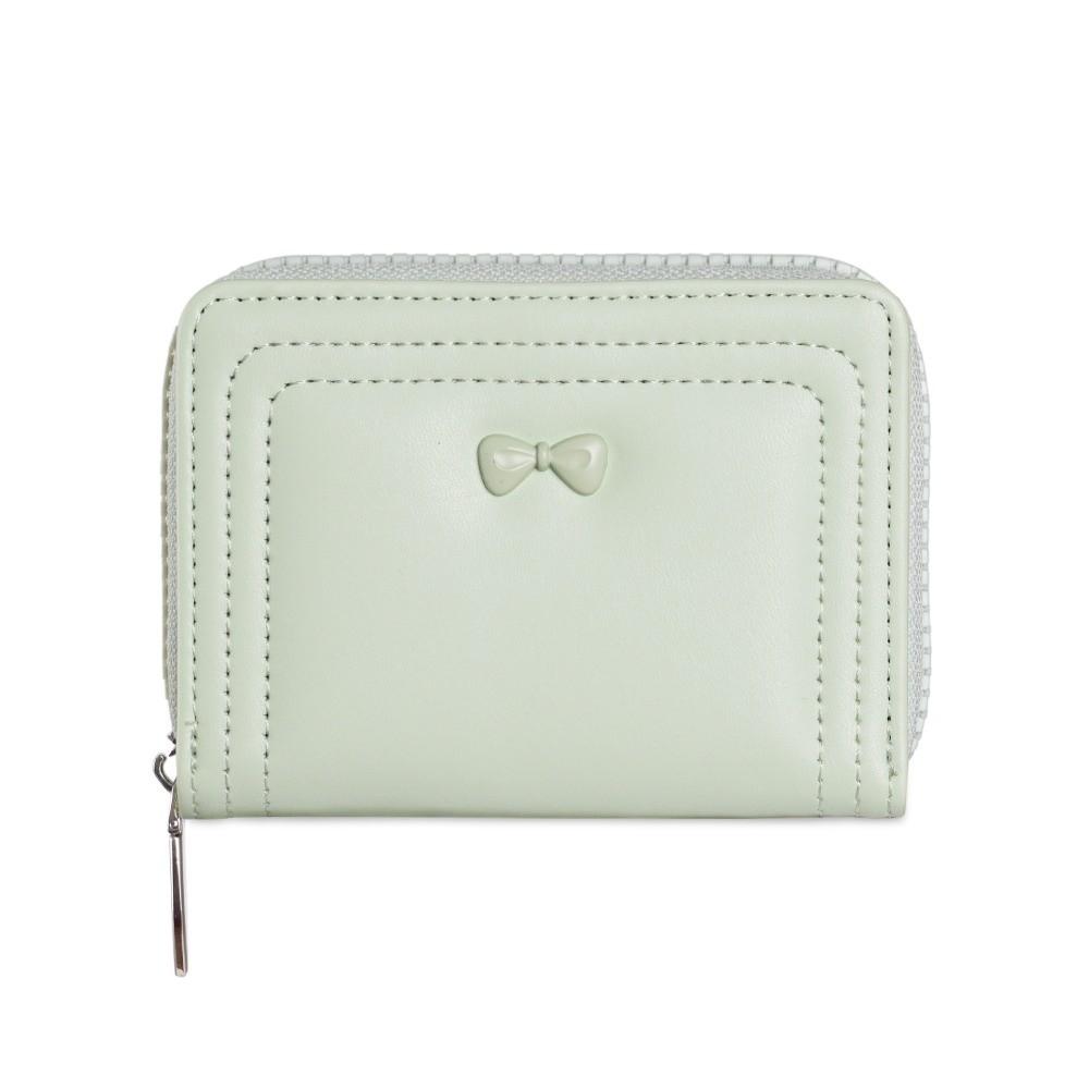 New Cute Bow Women's Wallet Short Zipper Coin Purse Student Card Holder Gifts