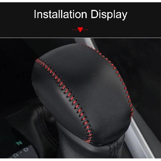 For Toyota RAV4 XA50 2019 2020 2021 2022 2023 2024 2025 Genuine Leather Hand Sewing Gear AT Car Shift Lever Knob Handle Cover