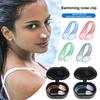 Swimming Nose Clip Soft Silicone Water Sports Practice Gear Non-Slip Waterproof Diving Showering Snorkeling Surfing Nose Clip for All Ages